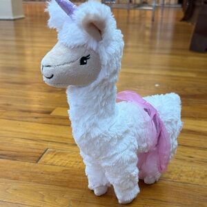 American Girl White and Pink Stuffed Llamacorn
